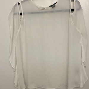 White Cold Shoulder top